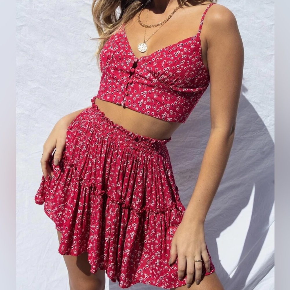 Princess Polly Shah Set Red